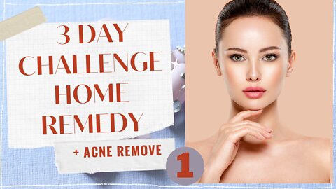 3-day challenge home remedy for acne | #Shorts1 | #Challenge #homeremedy