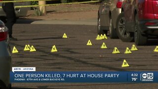 One dead, seven hurt in shooting at house party near 67th Avenue and Lower Buckeye Road