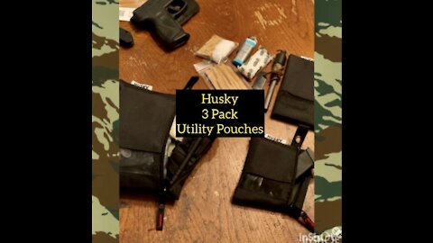 Husky 3 Utility Pouch Set for EDC or Backpack