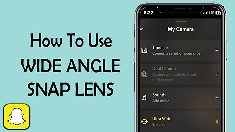How To Get Wide Angle Camera On Snapchat
