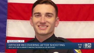 Officer recovering after shooting