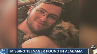 Missing teenager found in Alabama