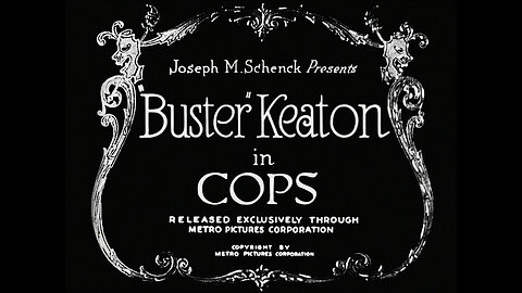 Buster Keaton's "Cops" (1922), Public Domain Movie