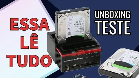 SUPER DOCK USB 3.0 QUE ACEITA TODOS OS TIPOS DE HDS E CARTÕES DE MEMÓRIA!