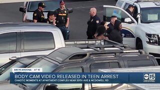 Body cam video released in teen arrest