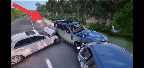 Crash Testing Real Car Mods #2 - Beamng Drive Car Crashes Compilation 