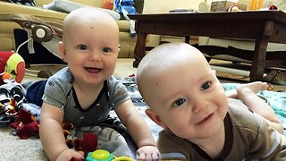 Twin Babies Laughing Hysterically - Funny Baby Videos