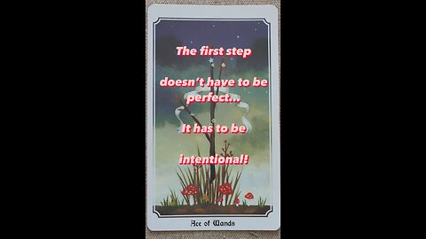 MEDITATION #firststeps #begin #start #trust #intention #intentional #tarot #tarotary #dailycard