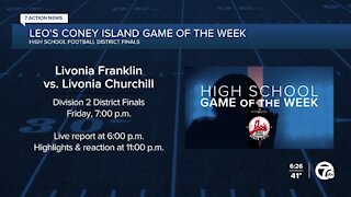 Livonia Franklin vs. Livonia Churchill to be Leo's Coney Island Game of the Week