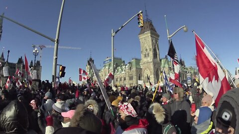 Canada Spring - Freedom Convoy 2022 - Feb5th - Jodie Ledgerwood Gives a Powerful Speech - Unloads.