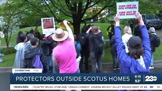 Pro-Choice Protestors outside SCOTUS homes