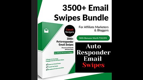 Download Over 3500 Autoresponder Email Swipes Bundle.