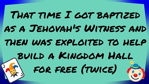 An EX-JEHOVAH'S WITNESS Story (Pt 2) Being a JW almost KILLED me 😬