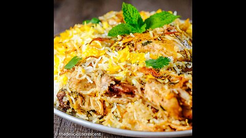 Chicken biryani-made with tamarind and curry leaves _shah biryanis masla