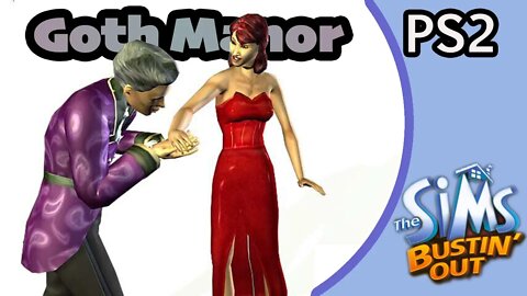 Goth Manor (03) Sims Bustin' Out [Let's Play the Sims PS2]