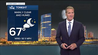 Mostly sunny Tuesday, slightly more humid by this afternoon