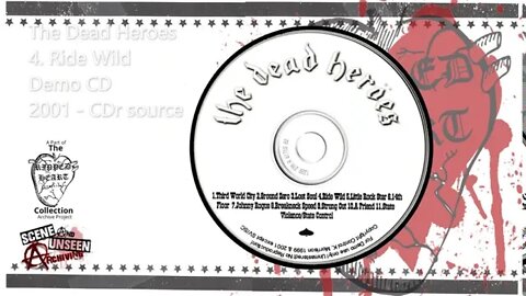 The Dead Heroes - Demo CD (2001) 4. Ride Wild. Detroit, Michigan Motor City Punk.