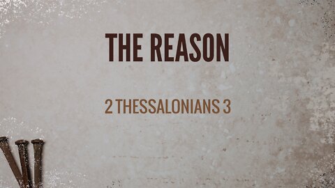 The Reason - Pastor Jeremy Stout