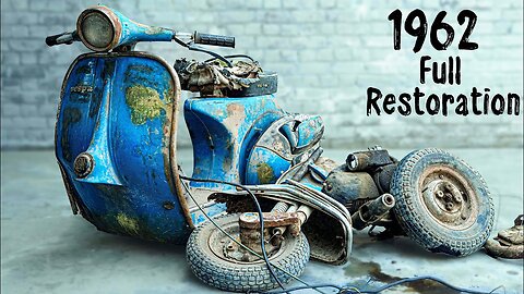 Full Restoration 60 years Old 1962 Vespa Scooter - Full Timelapse