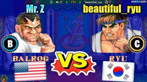 Street Fighter II': Champion Edition (Mr. Z Vs. beautiful_ryu) [U.S.A. Vs. South Korea]