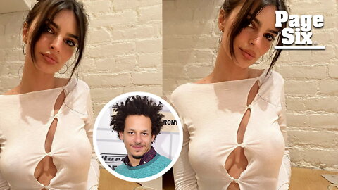 Emily Ratajkowski's racy cutout cardigan is Eric André-approved