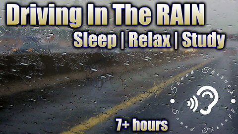 SLEEP to SOUNDS of DRIVING in the RAIN!! Rain and Wiper noises put you to sleep FAST!