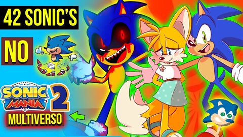 42 SONIC JUNTOS EM SONIC MANIA 2 😱 | SONICVERSO