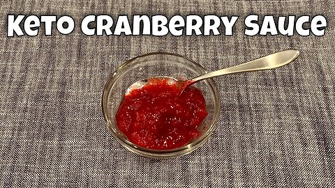 Keto cranberry sauce - low carb and so amazing!