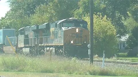 CSX I008 Intermodal Double-Stack Train From Greenwich, Ohio September 23, 2022