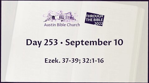 Through the Bible 2022 (Day 253)