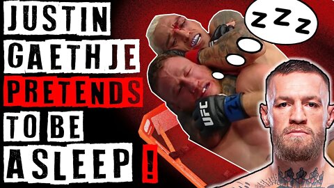 Justin Gaethje Pretends To Be Asleep !