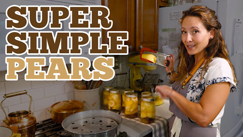 Super Simple Canned Pear Recipe