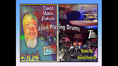 David Mark Baker-STUDIO #5-Alien Playing Drums-Tappin Music Studio