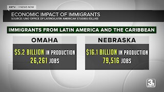 What economic impact do immigrants bring to Omaha and Nebraska?