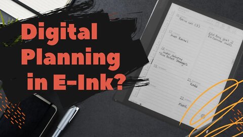 A new way to plan: My e-ink digital planner