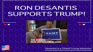 Ron DeSantis Supports Trump!