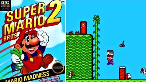SUPER MARIO BROS 2 HD (NES). #retrogamesclips #gameplay #nes