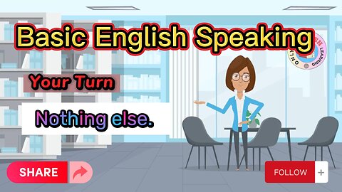 Basic English Speaking Practice - English Conversation for Beginners | Only English Learning.