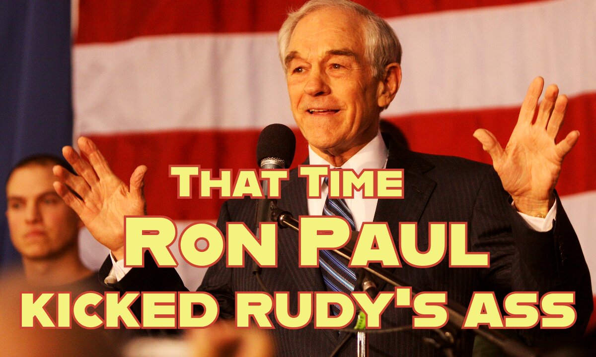 That Time RON PAUL KICKED RUDY GIULIANI S ASS And Launched A REVOLUTION