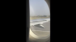 Airplane takeoff from Islamabad