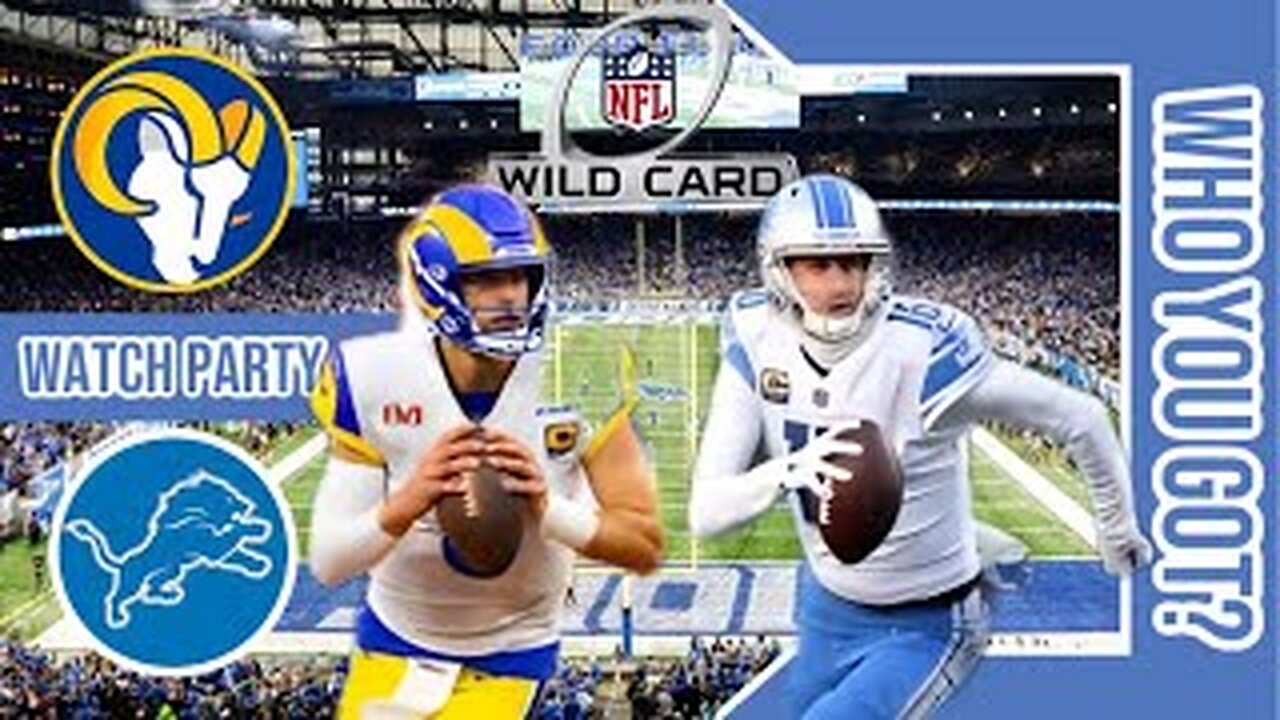 LA Rams vs Detroit Lions Live Watch Party Stream NFL 2023 NFC Wildcard