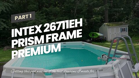 INTEX 26711EH Prism Frame Premium Above Ground Swimming Pool Set: 12ft x 30in – Includes 530 GP...