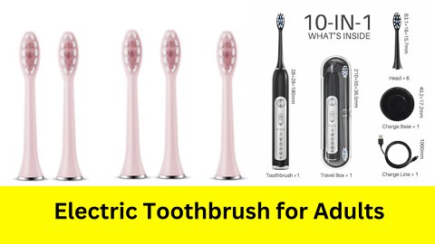 Smart Timer Waterproof Super Sonic Electric Toothbrushes for Adults Techshahin24