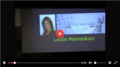 Health Freedom Defense Fund's Leslie Manookian addresses L.A.