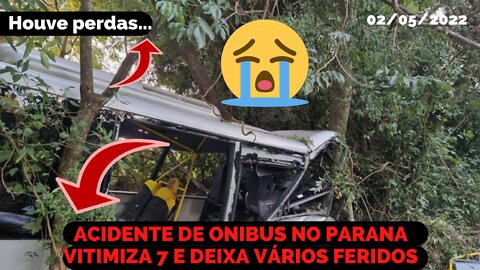 UM GRAVE AC1D3NTE DE ONIBUS VITIMIZA 7 PESSOAS E DEIXA VÁRIAS FERIDAS NO PARANÁ