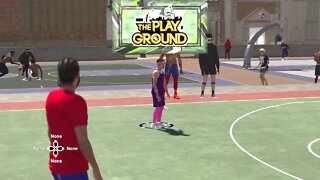 Great Win (3m19s) - Little Mike (PG) & SG_LeeHustle (No Sound) #Park #2s #2v2 #2k19 #PG