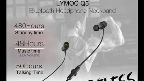 LYMOC Q5 Bluetooth Earphones Sport Wireless Headphone 48Hours Headsets Running iPhone Xiaomi Huawei