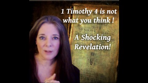 A Hidden Word. A Shocking Revelation| 1 Timothy 4 is Not What you Think! | Christians have Misunderstood this Passage for 2000 Years