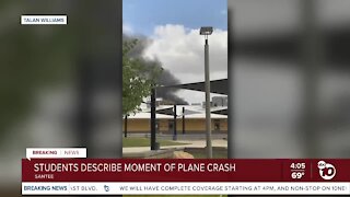 Santana High students describe plane crash blocks away