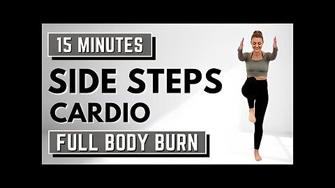 15 Min SIDE STEPS CARDIO🔥LOW IMPACT CARDIO for WEIGHT LOSS🔥KNEE FRIENDLY🔥NO JUMPING🔥